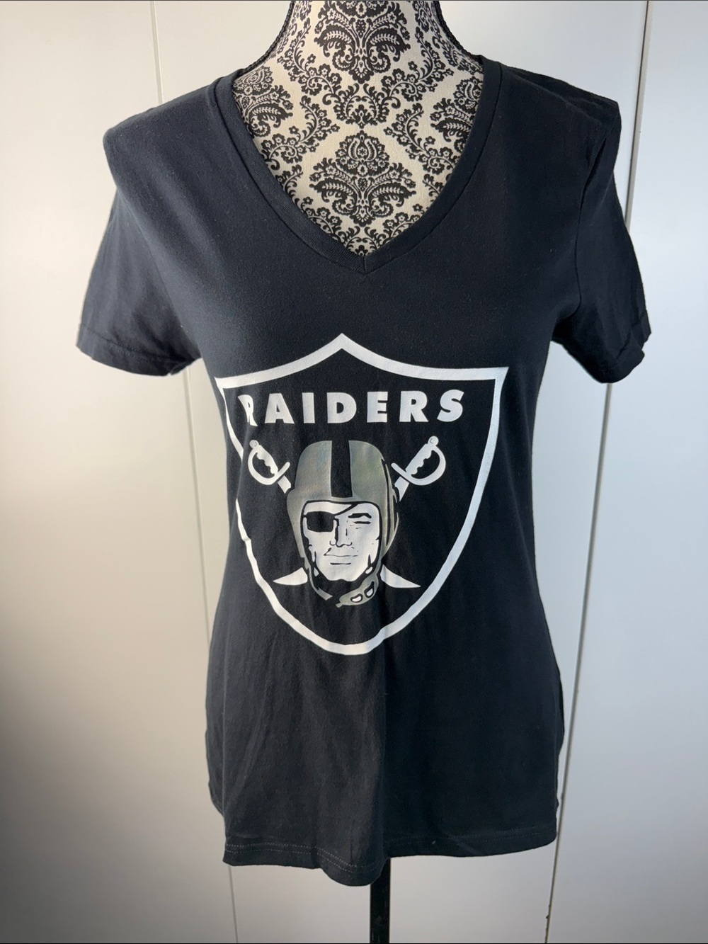 Fanatics Black Tee with White Logo Print